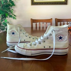 CONVERSE white high tops